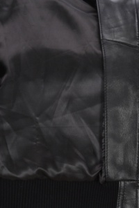 Chaqueta de aviador para mujer, personalizada, 100% cuero napa negro genuino, estilo Top Gun, acabado vintage, cremallera YKK, privada - Product Image 6