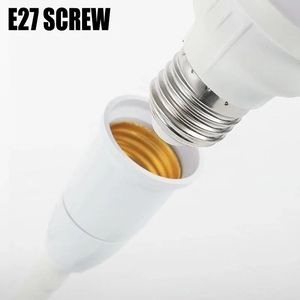 Portalámparas giratorio con interruptor, enchufe E27, compatible con enchufes EU y US. - Product Image 6