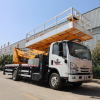 Plateforme de travail en hauteur JIUBANG à moteur diesel, nacelle élévatrice 28M 400kg, rotation 360°, haute efficacité pour la construction, garantie 1 an