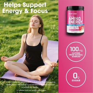 OEM/ODM Marque privée <span class=keywords><strong>BCAA</strong></span> Force énergétique Complément alimentaire sans sucre Acides aminés Poudre de pré-entraînement Supplément nutritionnel pour le sport - Product Image 2
