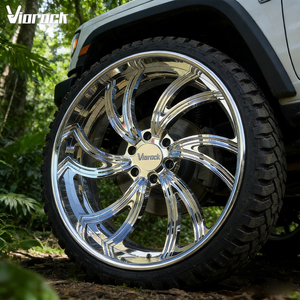 Jantes de camion forgées en alliage d'aluminium Viorock personnalisées 20x12 20x14 24x12 24x14 26x12 26x16 28x16 pouces, compatibles avec <span class=keywords><strong>PLAGUE</strong></span> DR GMC DENI - Product Image 1