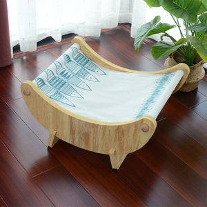 Muebles para mascotas DIY, cama para gatos DIY, fácil de montar, tela de lino de madera Eva, muebles ecológicos para gatos - Product Image 1
