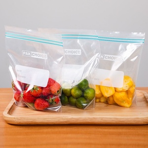 Clear custom printed heavy duty <b>zip</b> lock plastic resealable smell proof food storage zipper freezer <b>bags</b> with logo - Product Image 5