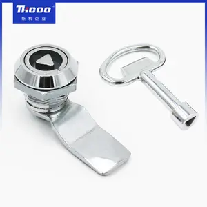 Triangle Key Inset Compression Latch Lock For Glass Door Mail -Boxes Lock Panel Cabinet