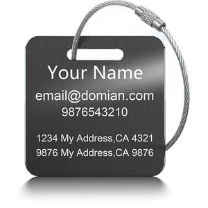 Custom-Made Colorful Patterned Travel <b>Luggage</b> Tags New Designs in Metal Material Custom Logo at Low Prices - Product Image 6