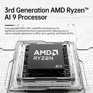 มินิพีซี AMD Ryzen AI 9 HX370 AI ใหม่ 12-คอร์ 24-เธรด รองรับ 16GB DDR5 512GB/1TB SSD คอมพิวเตอร์เล่นเกม HA370 ประสิทธิภาพสูงระดับโปร - Product Image 5