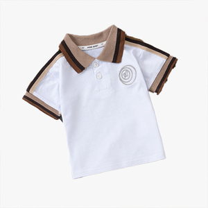 Camiseta Polo de Manga Corta para Niños, Personalizable con Logotipo, Top de Moda de Verano - Product Image 1