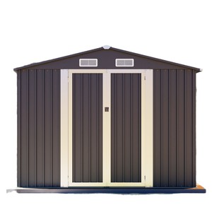 Caseta de Almacenamiento para Jardín de Acero Galvanizado 8x10 con Recubrimiento en Polvo, Caseta para Herramientas de Exterior - Product Image 1