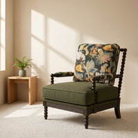 Fauteuil d'appoint simple en similicuir souple, fabrication directe usine OEM ODM, structure robuste en bois de frêne massif, idéal pour salon, appartement, hôtel