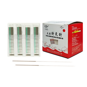 1000 Uds mango de acero inoxidable <span class=keywords><strong>sin</strong></span> bucle aguja de <span class=keywords><strong>acupuntura</strong></span> desechable estéril con tubo - Product Image 1