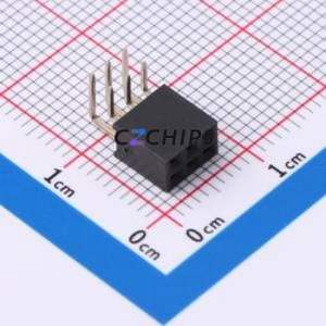 PM200-2-03-W-4.3 Pin Socket Bent Lead Through Hole,P=2mm Connector ( Jack Structure: 2x3P )( Pitch: 2mm )( Row Spacing: 2mm ) - Product Image 1