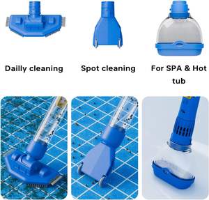 कॉर्नलेस 90 मिनट का कार्य समय रिचार्जेबल हैंडहेल्ड पूल वैक्यूम क्लीनर ग्राउंड पूल के लिए मजबूत सक्शन गर्म टब तालाब फिल्टर - Product Image 4