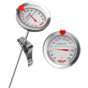 Delixi Electric Oil Thermometer 30cm <b>Probe</b> High Sensitivity Kitchen Frying Baking Roasting <b>Temperature</b> Gauge - Product Image 4