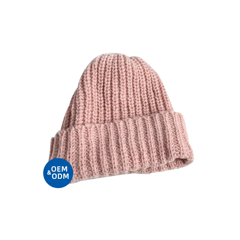 Schlussverkauf Großhandel individuelles Logo Wintersport bündel gestrickte Kappe handgefertigte Crochet Beanie Hüte für Damen Outdoor