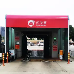 Machine à laver automatique de voiture de tunnel de lavage de voiture de Chine de qualité supérieure avec 7 brosses