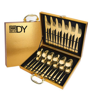 Fábrica al por mayor 12/24/36 piezas cena <span class=keywords><strong>cuchillo</strong></span> <span class=keywords><strong>tenedor</strong></span> <span class=keywords><strong>cuchara</strong></span> conjunto <span class=keywords><strong>de</strong></span> acero inoxidable 24 piezas <span class=keywords><strong>Juego</strong></span> <span class=keywords><strong>de</strong></span> cubiertos - Product Image 1