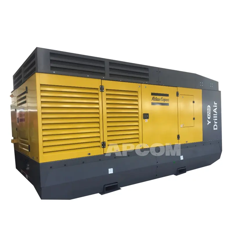 Atlas Copco Y1200 15bar 38.6m3 Diesel Mobile Air Compressors 35 bar 1363cfm AtlasCopco Y1200 cfm Compresor High Pressure