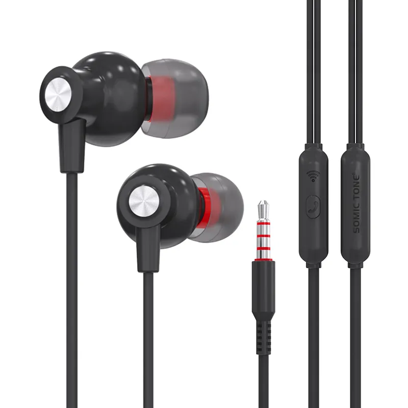 SOMIC टोन D18 वायर्ड Earbuds में-स्पष्ट कॉल के लिए माइक्रोफोन के साथ कान Headphones इयरफ़ोन 3.5mm ऑडियो के साथ संगत उपकरणों