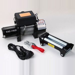 4000lbs çekme 12v/24v mini elektrikli vinç sentetik halat - Product Image 4