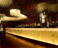Comptoir de bar en marbre à led pour restaurant