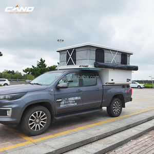 เต็นท์หลังคารถแบบป๊อปอัพน้ำหนักเบาพร้อมผ้าใบเนื้อนุ่มสำหรับ F150 Raptor Ranger Hilux Revo <span class=keywords><strong>Triton</strong></span> Colorado - Product Image 6