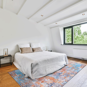 Alfombra Abstracta Rectangular de 5x8, Antideslizante, Lavable a Máquina, para Sala de Estar, de Pelo Corto y Mediano, Lana y Seda, Anudada a Mano - Product Image 3