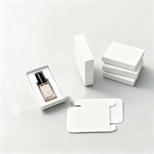 Quick Ship Custom White Cardstock Cosmetic <b>Box</b> Factory Direct <b>Makeup</b> Packaging for Powder Compact and Beauty Products - Product Image 2