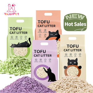 OEM ODM Factory Wholesale Eco-Friendly Tofu <strong>Cat</strong> <strong>Litter</strong> 100% Natural Strong Clumping Odor Control Dust-Free for <strong>Cats</strong> - Product Image 1