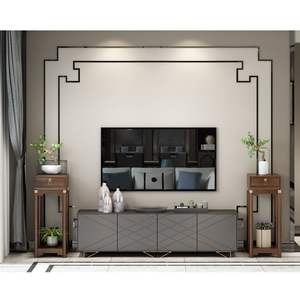 Mesa auxiliar de estilo chino con cajón y estante de almacenamiento para sala de estar o soporte para plantas en el balcón - Product Image 3