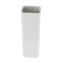 Tuyau de drainage des eaux pluviales dissimulé en aluminium blanc pour murs extérieurs de construction traditionnelle, gouttière et descente d'eau pour hôtels et villas