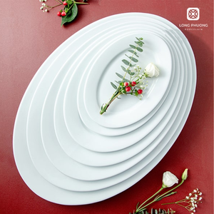 Platos de porcelana ovalados OEM: vajilla Premium para hoteles y restaurantes | Fabricante mayorista - Product Image 5