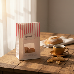 Bolsas <span class=keywords><strong>de</strong></span> Papel Kraft Antigrasa para Panadería y Pastelería, Impresión Personalizada, para Tostadas, Sándwiches, <span class=keywords><strong>Donuts</strong></span>, <span class=keywords><strong>Galletas</strong></span>, Bolsas <span class=keywords><strong>de</strong></span> Papel Desechables <span class=keywords><strong>de</strong></span> Grado Alimenticio - Product Image 2