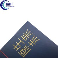 Mavi Eko Dostu Keten Kaplamalı Katlanabilir Sanat Kağıdı Kutu Özel Logo Baskılı Çay veya Makyaj Ruj Kozmetik Ürünleri için Ambalaj Kutusu