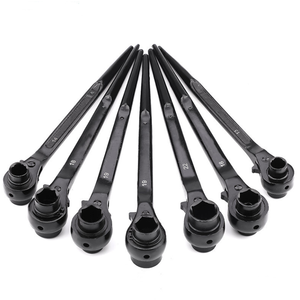 Easy Scaffolding Carbon Steel Construction Tools Ratchet Hammer Shifting <strong>Spanner</strong> with <strong>Socket</strong> Wrench Scaffold Scaffolder Tool - Product Image 1