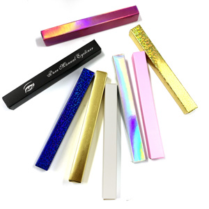2021 new Wholesale small paper box customize glue adhesive magic Glue eyeliner pen logo print gift packaging box