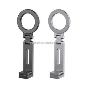 Soporte de Teléfono Portátil para Viajes con Rotación de 360° °   Soporte Magnético Giratorio para Teléfono, Soporte de Aleación de Aluminio con Clip para Teléfono - Product Image 1