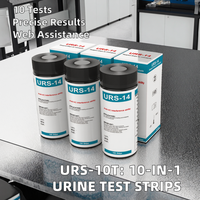 LYZ URS-10T Bandelettes Réactives d'Analyse d'Urine Système 10 Paramètres pour Test Urinaire de Glucose, Cétone, pH, Protéines, Sang, SG
