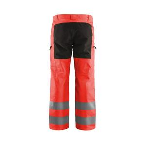 BLAKLADER - 158518115599D120 Hi-Vis <b>trousers</b> with <b>stretch</b> Red/<b>Black</b> - EAN 7330509703656 HI-VIS WORKWEAR - Product Image 2