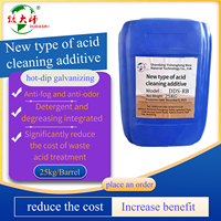 Nouvel additif liquide de nettoyage à l'acide, pureté 99,99 %, 25 kg, pour prolonger la durée de vie des acides et réduire les coûts dans le galvanisage à chaud