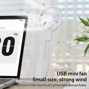 Nouveauté : Mini ventilateur de bureau silencieux rechargeable par USB, portable, pour l'été, à faible bruit - Product Image 2