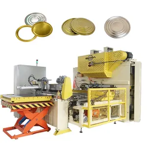 Machines complètes de fabrication de couvercles métalliques à fond de boîtes de conserve
