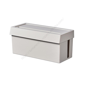 Caja de Almacenamiento de Cables de Plástico Simple de Nuevo Diseño al por Mayor con Tapa, Organizador de Cables de Extensión para Gestión del Hogar y la Oficina - Product Image 5