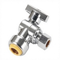 Robinet à bille manuel pour machine à laver OMANS D4021, en laiton nickelé, joint en PTFE, raccord BSP, coupure d'eau, port 1/2 po, garantie 5 ans