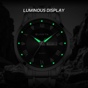 <span class=keywords><strong>Montres</strong></span> pour hommes LIGE ST6727, cadran de 40 mm, <span class=keywords><strong>montre</strong></span> analogique <span class=keywords><strong>à</strong></span> quartz en acier inoxydable pour hommes, date, semaine, étanche, <span class=keywords><strong>montre</strong></span>-bracelet classique + <span class=keywords><strong>boîte</strong></span> cadeau - Product Image 5