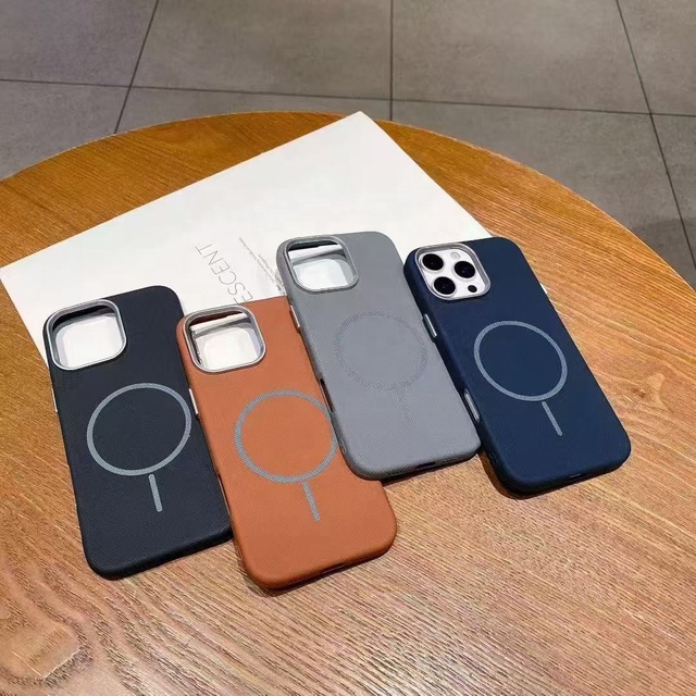 For iPhone 17 16 15 14 13 12 11 Magnetic Pattern Printing Phone Case for Redmi 15C 4G A5 A3 14C Grid Pattern Design Phone Cover