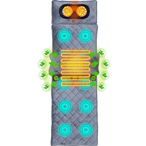 Massage Mattress Full Body Vibration Kneading Heating Moxibustion Neck Waist Back Legs Feet Massage Pad With <b>Remote</b> <b>Control</b> - Product Image 1