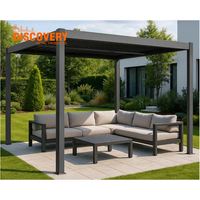 Pergola en aluminium robuste |   Système de pergola à lames orientables pour l'extérieur, destiné aux marchés européen et américain, fabrication OEM
