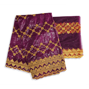 Новый Feitex Bazin Riche 100% хлопчатобумажная ткань Bazin Riche для женщин - Product Image 3