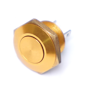 IP65 không thấm nước đẩy nút chuyển đổi màu kim loại mitec đỏ 12mm 16mm 19mm phẳng đen xanh đồng xanh đỏ vàng chuyển đổi núm 16V - Product Image 4