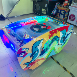 Dolphin Air Hockey Jeux de parc d'attractions d'intérieur Machine de jeu d'arcade Air Hockey 2 <span class=keywords><strong>joueurs</strong></span> pour enfants Mini - Product Image 5
